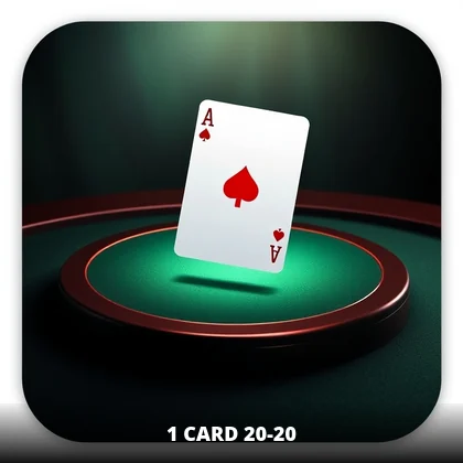 1 Card 20 20 live game on the BetBhai9 casino floor